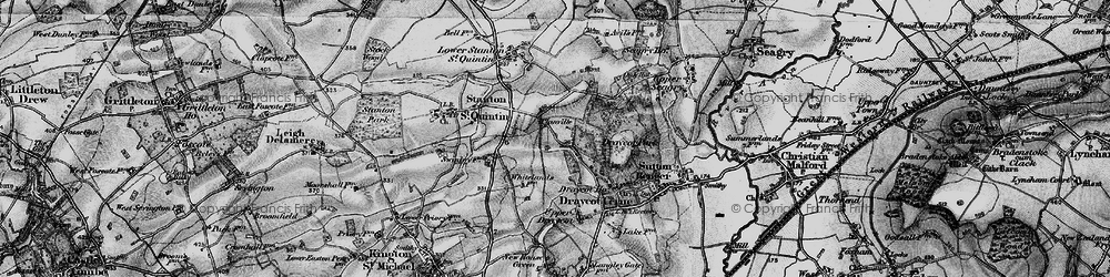 Old map of Clanville in 1898