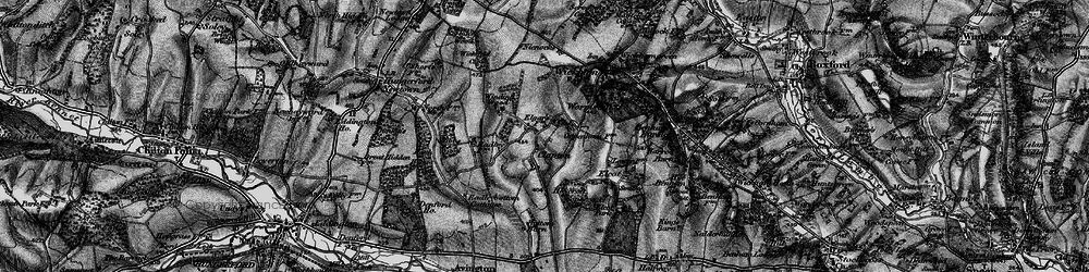 Old map of Clapton in 1895