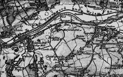 Old map of Clara Vale in 1898