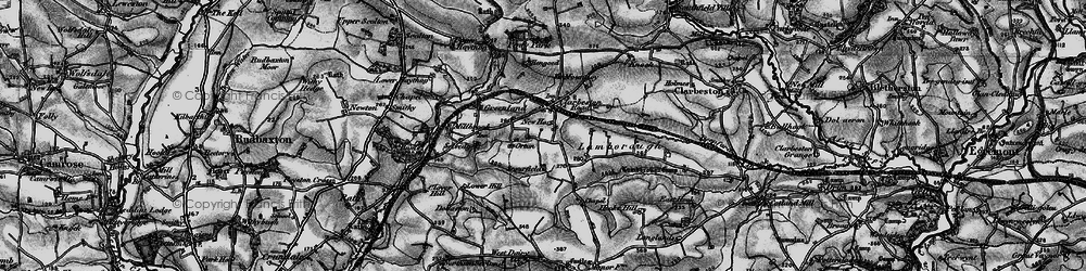 Old map of Clarbeston Road in 1898