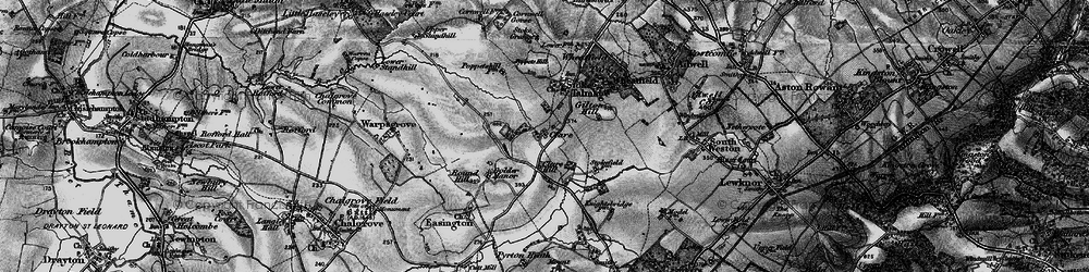 Old map of Clare in 1895