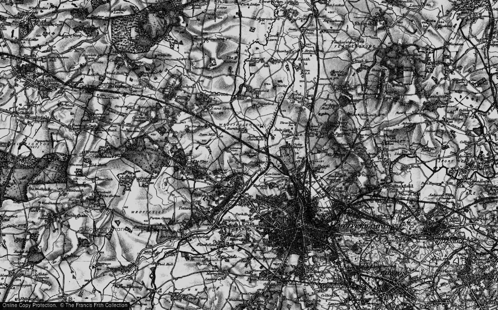 Old Map of Claregate, 1899 in 1899