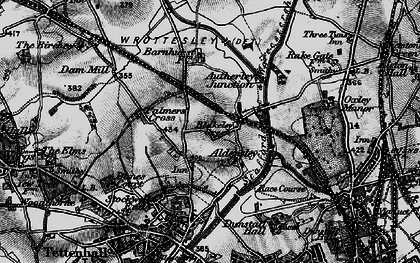 Old map of Claregate in 1899
