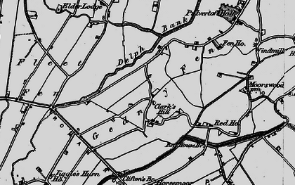 Old map of Clark's Hill in 1898
