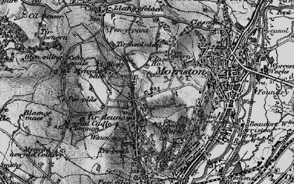 Old map of Clase in 1897