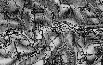 Old map of River Kennet in 1898