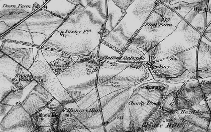 Old map of Clatford Oakcuts in 1895