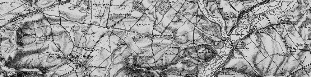 Old map of Clatford Oakcuts in 1895