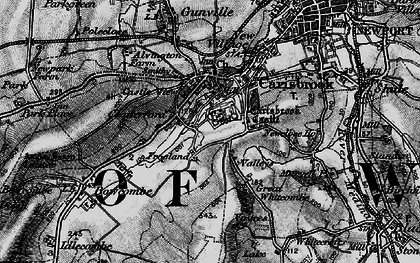 Old map of Clatterford in 1895
