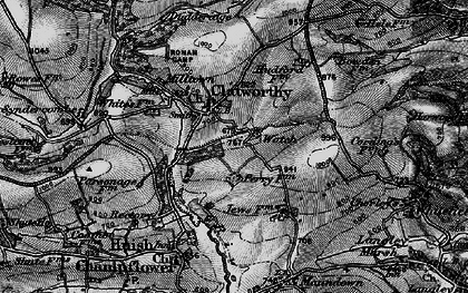 Old map of Clatworthy in 1898
