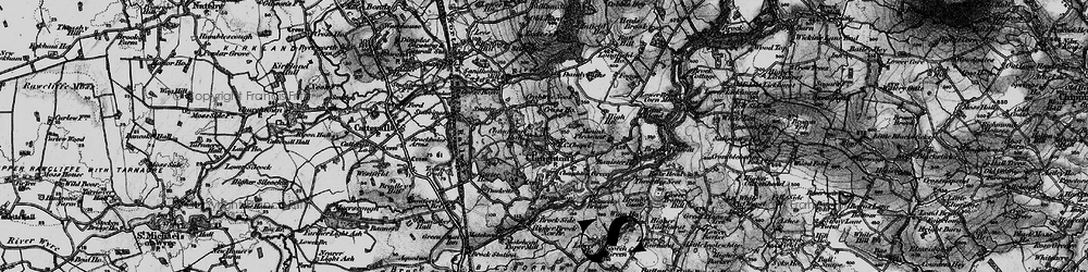 Old map of Claughton in 1896