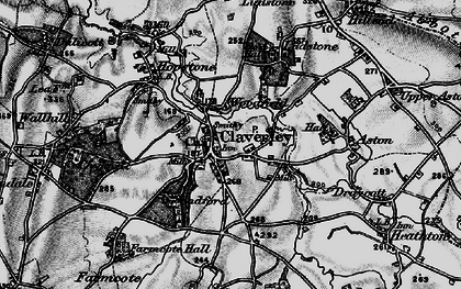 Old map of Claverley in 1899