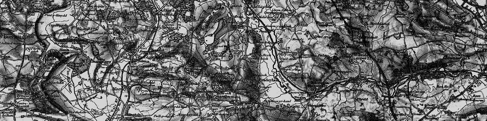 Old map of Brynhelygen in 1897