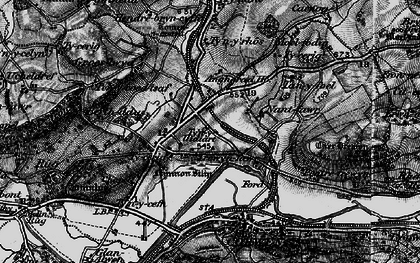 Old map of Clawdd Poncen in 1898