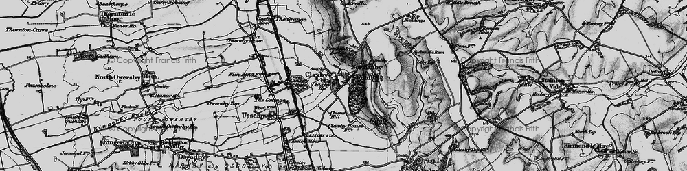 Old map of Claxby in 1899