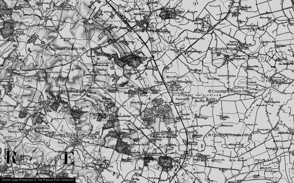 Old Map of Claxby St Andrew, 1899 in 1899