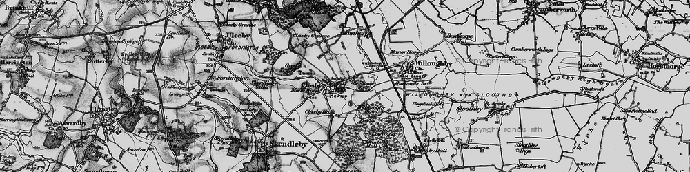 Old map of Claxby St Andrew in 1899