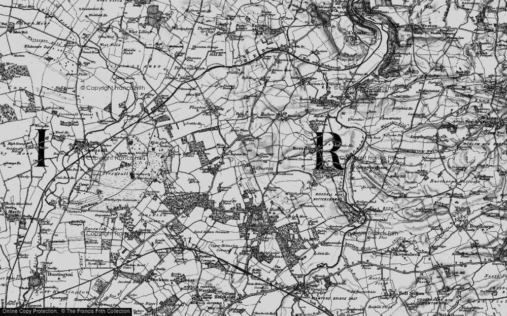 Old Map of Historic Map covering Aldby Field Ho in 1898