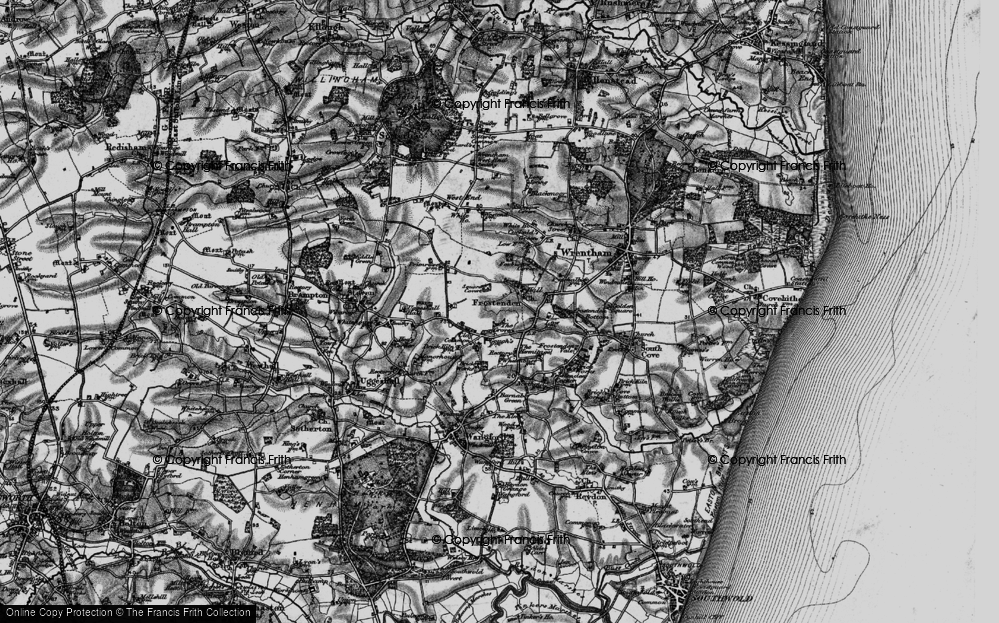 Old Map of Clay Common, 1898 in 1898