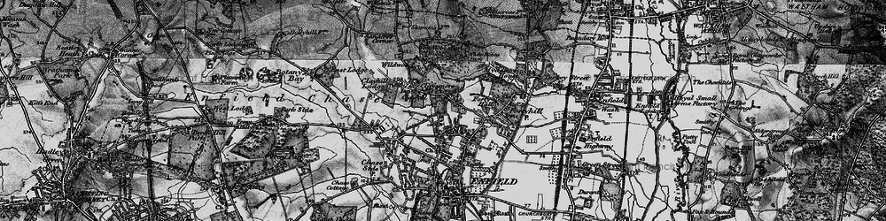 Old map of Clay Hill in 1896