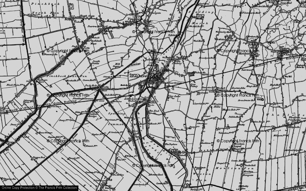 Old Map of Clay Lake, 1898 in 1898