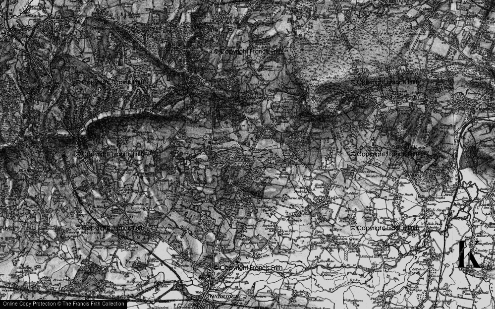Old Map of Claygate, 1895 in 1895