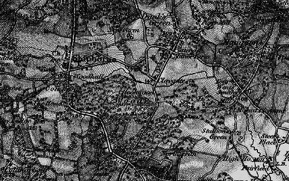 Old map of Claygate in 1895