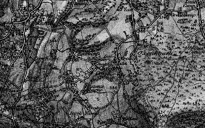 Old map of Claygate Cross in 1895