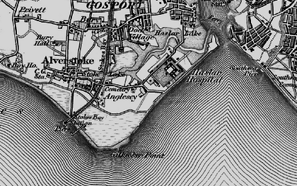 Old map of Fort Monckton in 1895