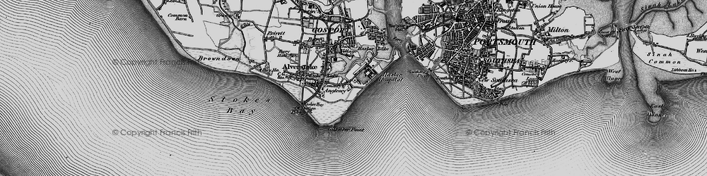 Old map of Fort Monckton in 1895