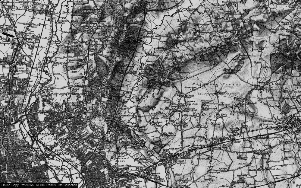 Old Map of Clayhall, 1896 in 1896