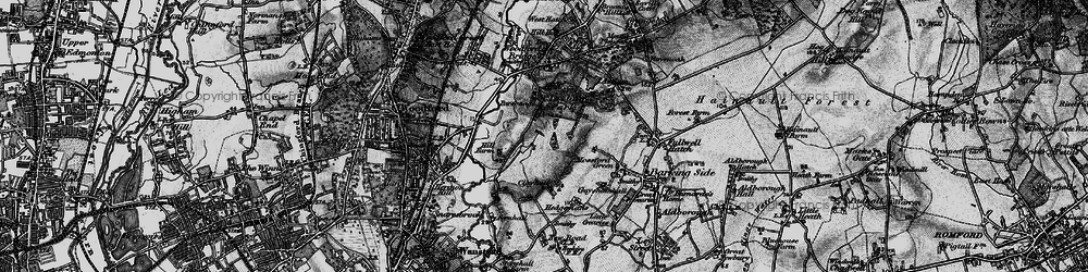 Old map of Clayhall in 1896