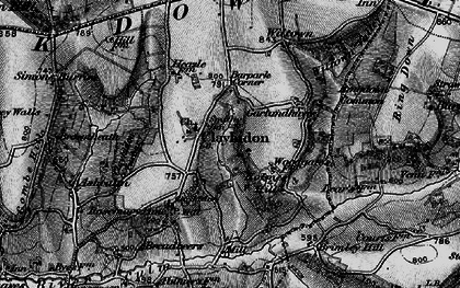 Old map of Clayhidon in 1898