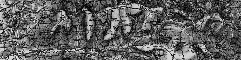 Old map of Clayhidon in 1898