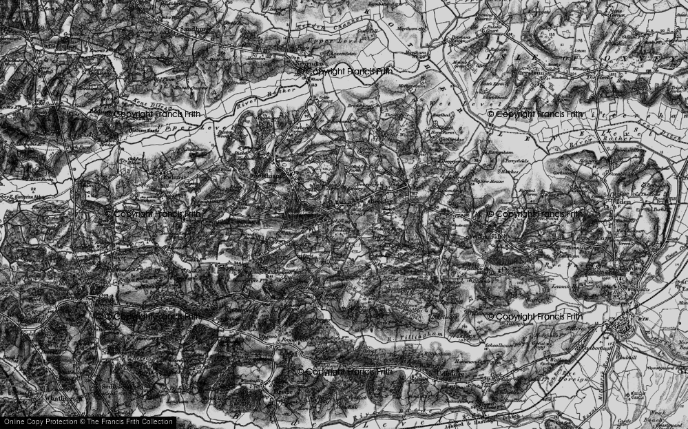 Old Map of Clayhill, 1895 in 1895
