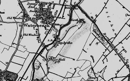 Old map of Clayhithe in 1898