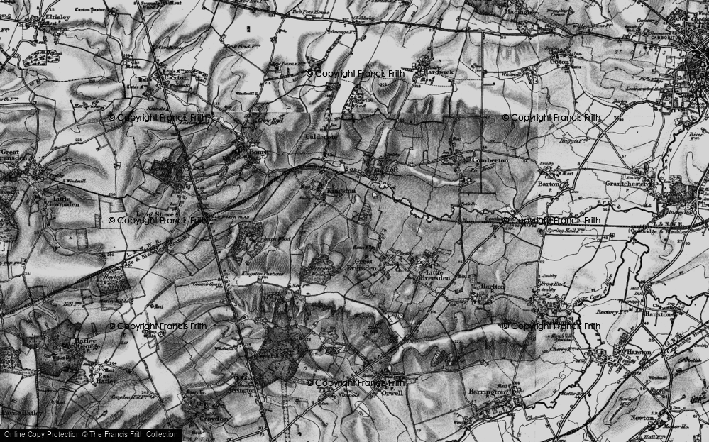 Old Map of Claypit Hill, 1898 in 1898