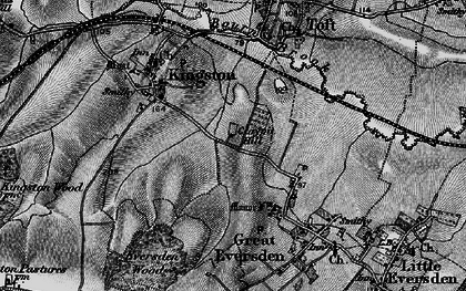 Old map of Claypit Hill in 1898