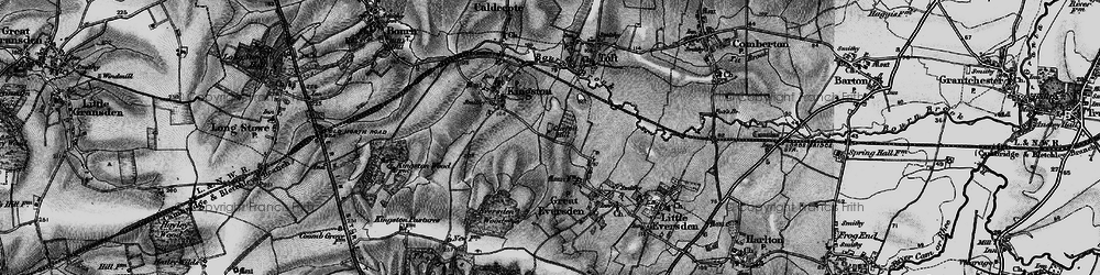 Old map of Claypit Hill in 1898