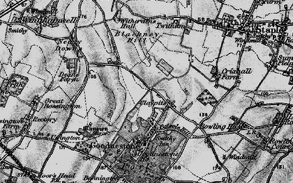 Old map of Claypits in 1895