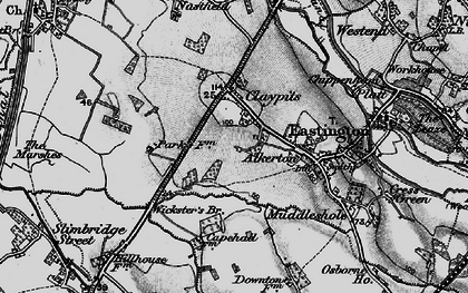Old map of Claypits in 1897