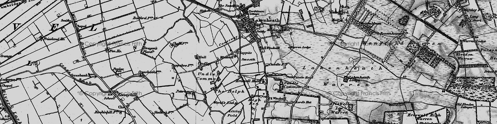 Old map of Claypits in 1898