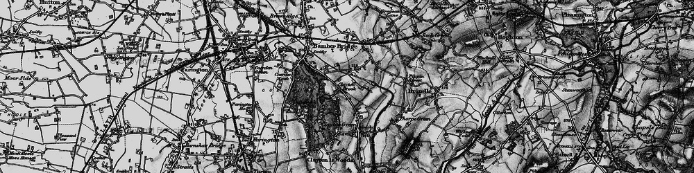 Old map of Clayton Brook in 1896