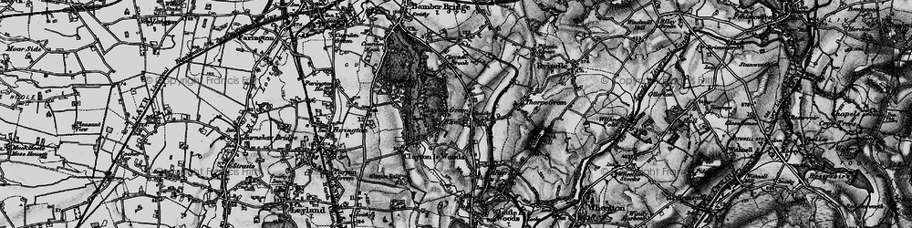 Old map of Clayton Green in 1896