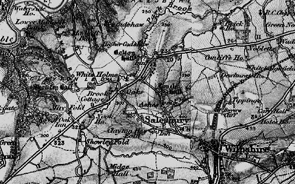 Old map of White Holme in 1896
