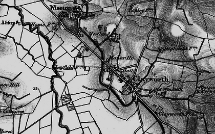 Old map of Clayworth in 1895