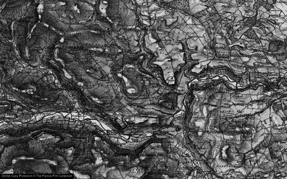 Old Map of Cleaburn, 1897 in 1897