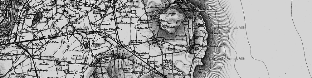 Old map of Cleadon in 1898