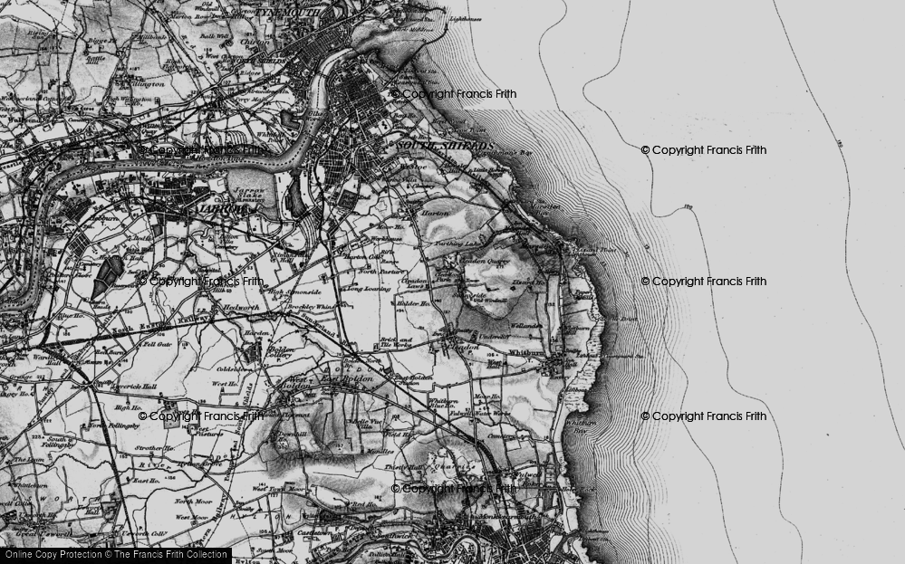 Old Map of Cleadon Park, 1898 in 1898