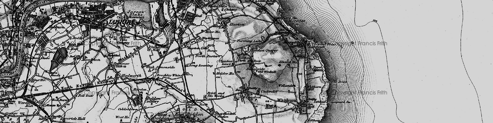 Old map of Cleadon Park in 1898
